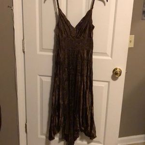 Express Brown silky Sundress